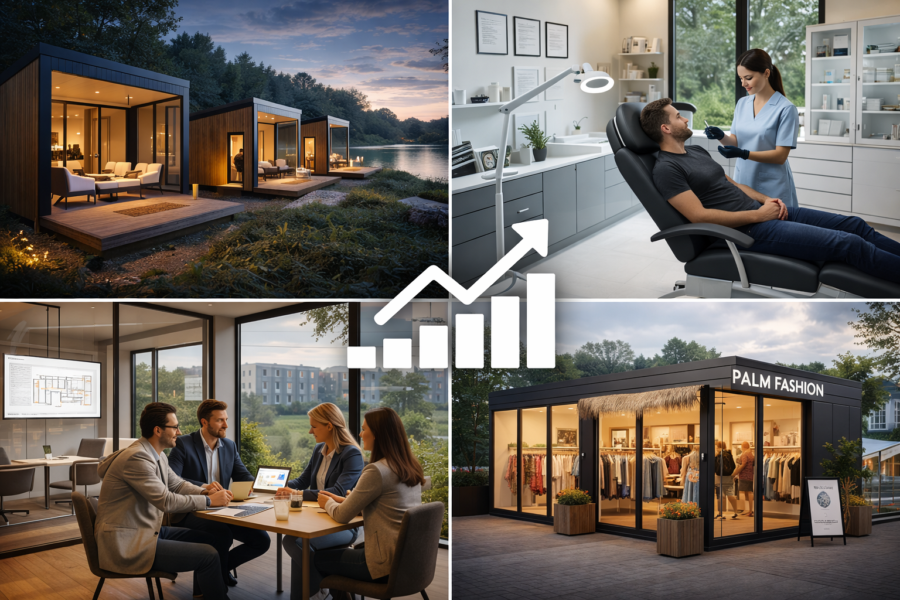 Dom modułowy, który na siebie zarabia – 5 pomysłów na dochodowy biznes