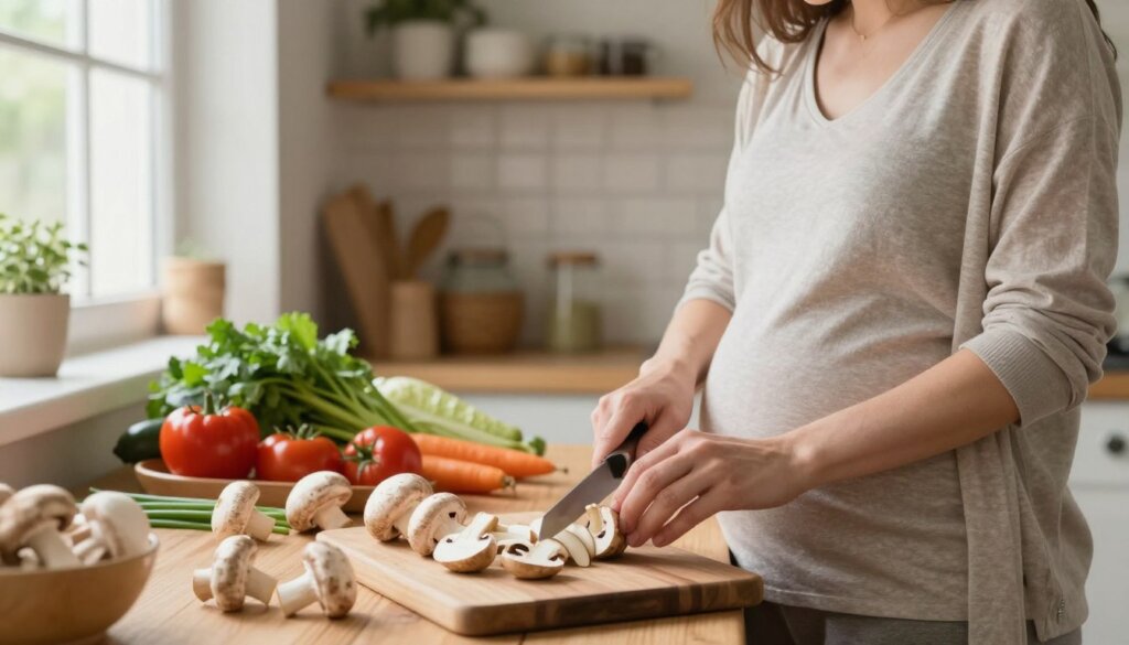 przygotowanie grzybów w ciąży